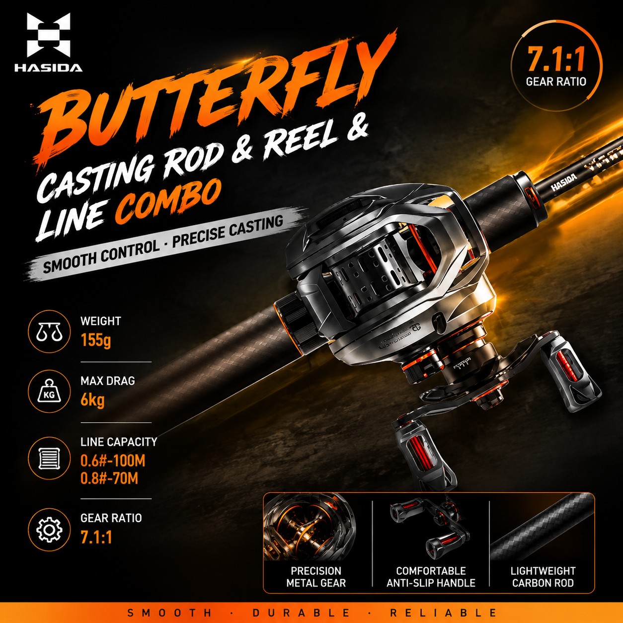 HASIDA BFS Carbon Fiber Fishin - огляд і ціна Freshwater Line